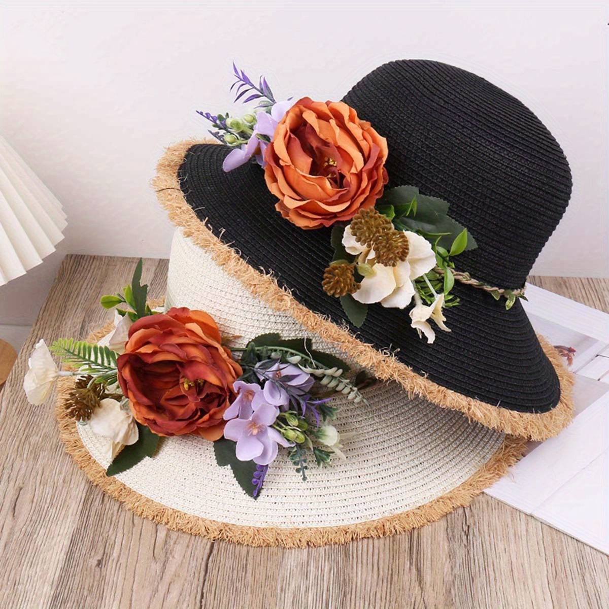 Wide Brim Ladies Fashion Hats Womens Wide Brim Straw Sun Hat