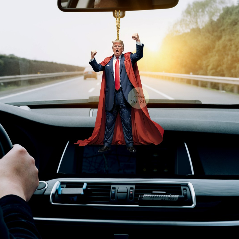 Ornamento de resina acrílica inspirado em Trump com 5 peças - B Mart Brasil