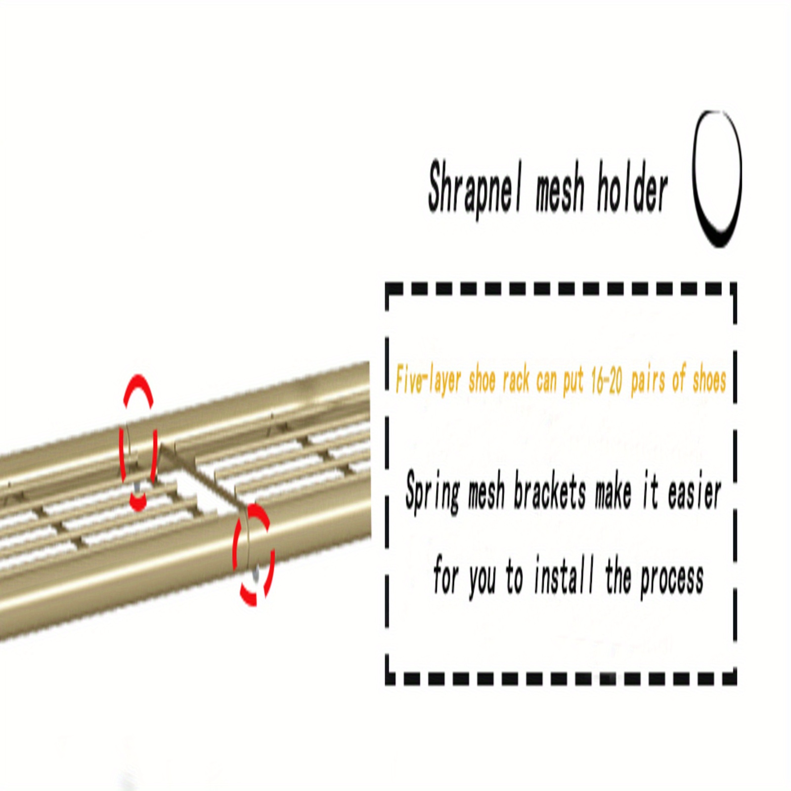   5 tier shoe rack organizer metal free standing storage space saving floor mount design with 16mm metal pipes for closet entryway bedroom versatile room   details 5