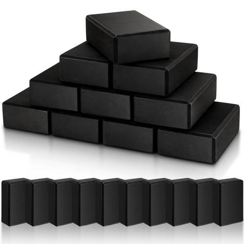 10pcs foam eva yoga blocks non slip lightweight bricks yoga bulk supportive blocks prop accessories for pilates stretching and meditation women men beginners black