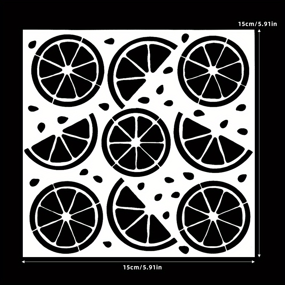 Image of 1pc Stencil - Durable Plastic Diy Scrapbooking & Card Making Tool For Creative Holiday Decorations, Album Covers, And Background Pictures, Creative Crafting | Fresh Aesthetic | Precision Cutting