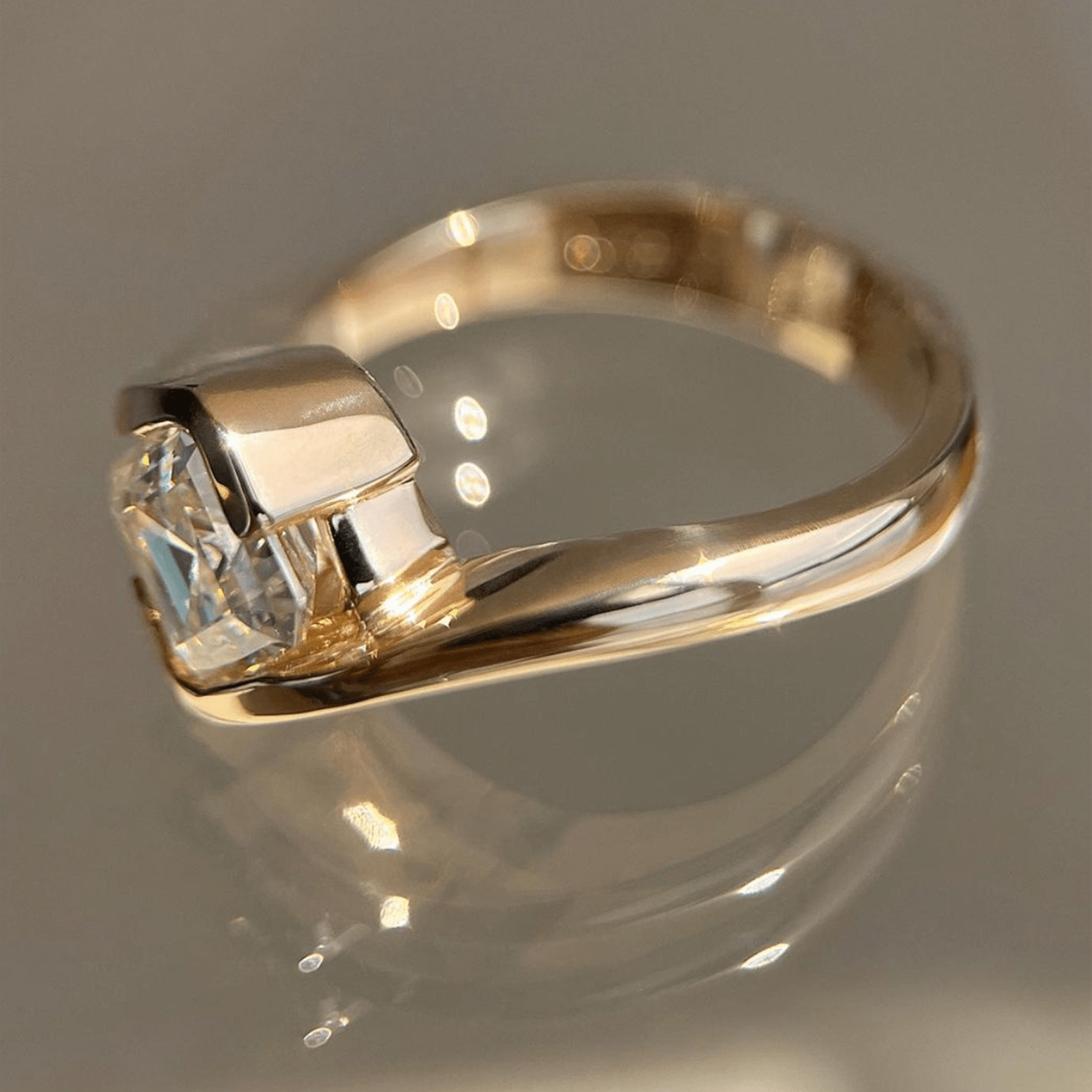 S925 Sterling Silver Moissanite Bird's Nest Ring — Layered Design