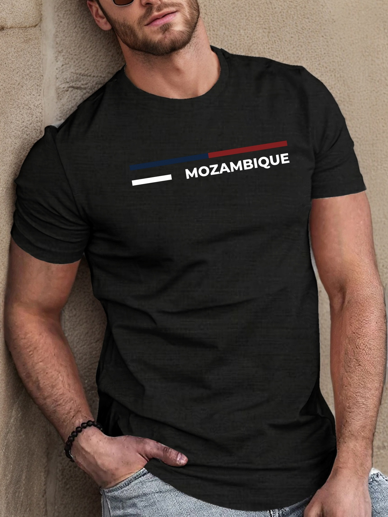 Camiseta com Estampa Geométrica Inspirada em Moçambique  2