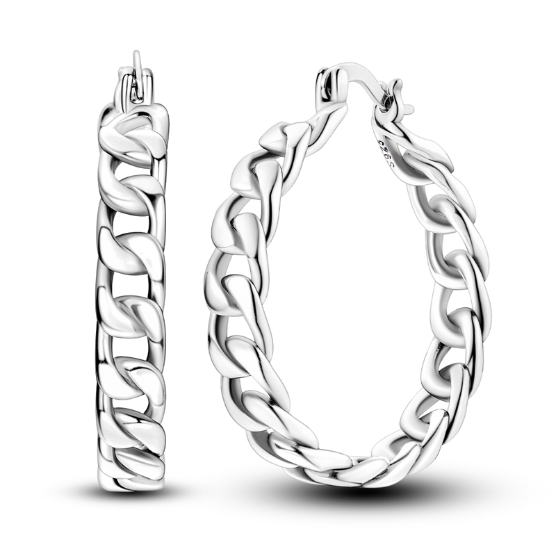 Women's Exquisite 925 Sterling Silver Chain Earrings, Heartfelt Gift