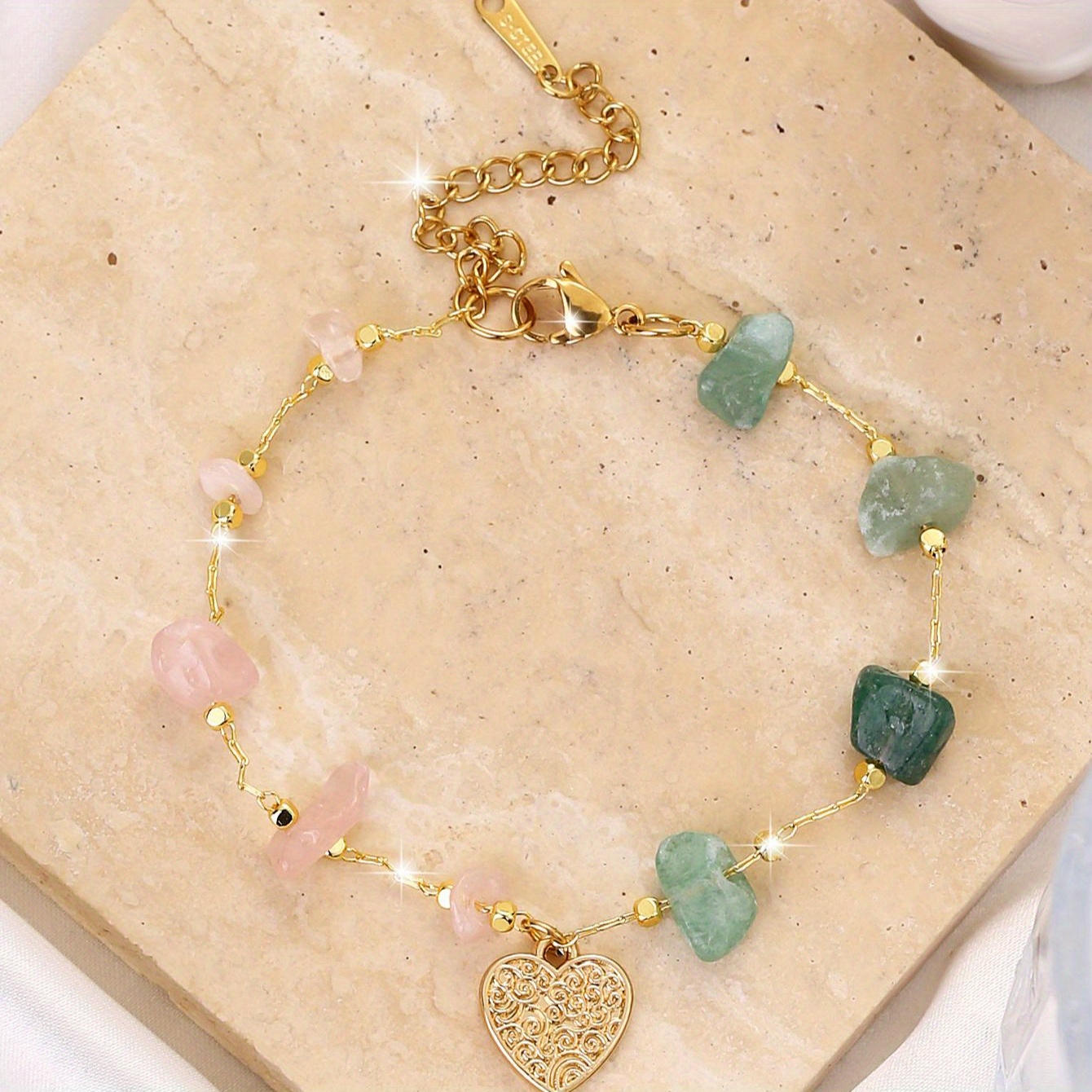 Bohemian Style Irregular Natural Stone Bracelet