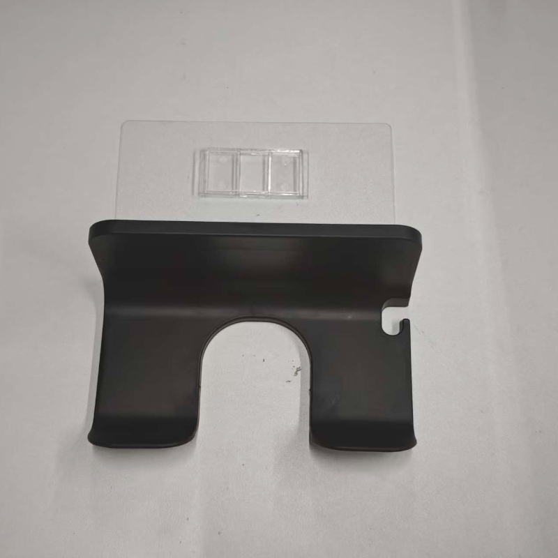 TEMU 1pc Wall-mounted Hair Dryer Holder, Hair Dryer Stand With Plug Storage Hole, No-drill Hair Dryer Rack, Suitable For Cabinets, Bathrooms,