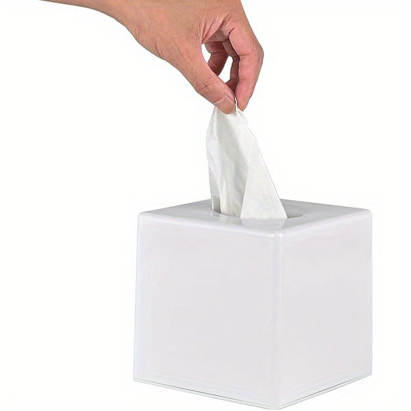   tissue box cover durable plastic bathroom home decor organizer for vanity countertop dresser nightstand   bathroom organizers and storage     quality materials Product details 4