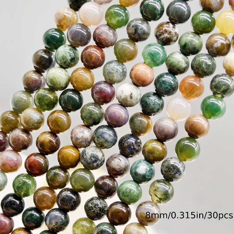 TEMU Perline in vera pietra di sfuse adatte per di gioielli fai da te - Perline semipreziose con variazioni, kit di perline sfuse per bracciali,