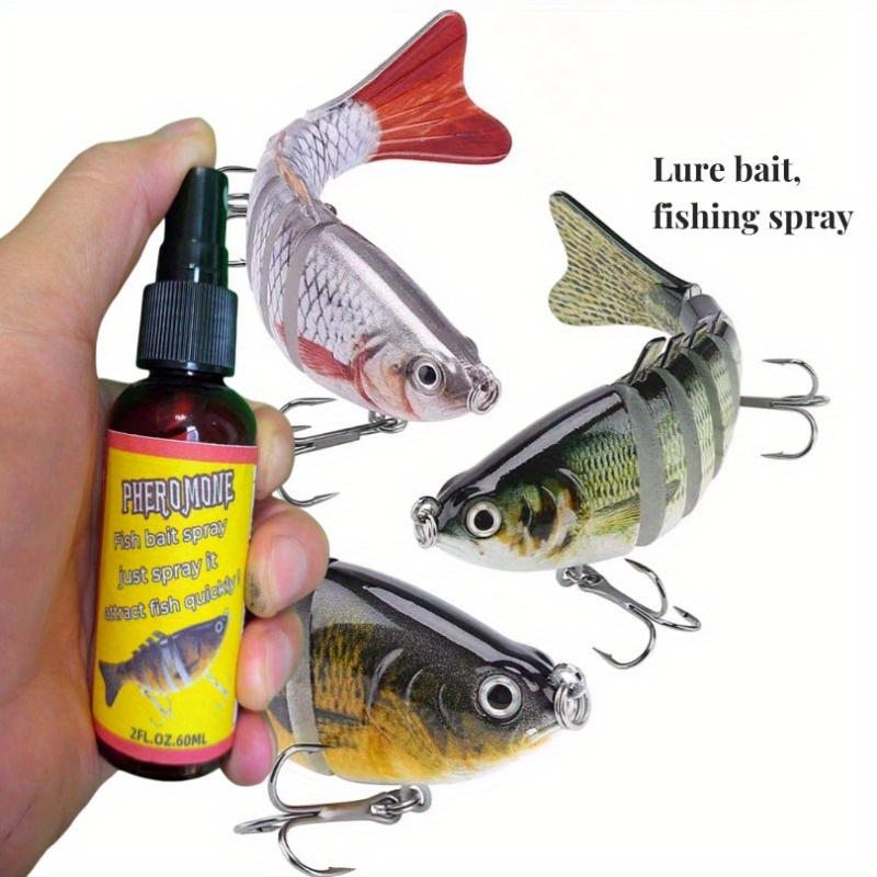 TEMU 1 Bottle Fishing Spray For - Enhances Bait Effect, Ideal For , Sea Bass, Aconite, Mullet, Squid - Lightweight Pp Material, Bait, Fishing Bait