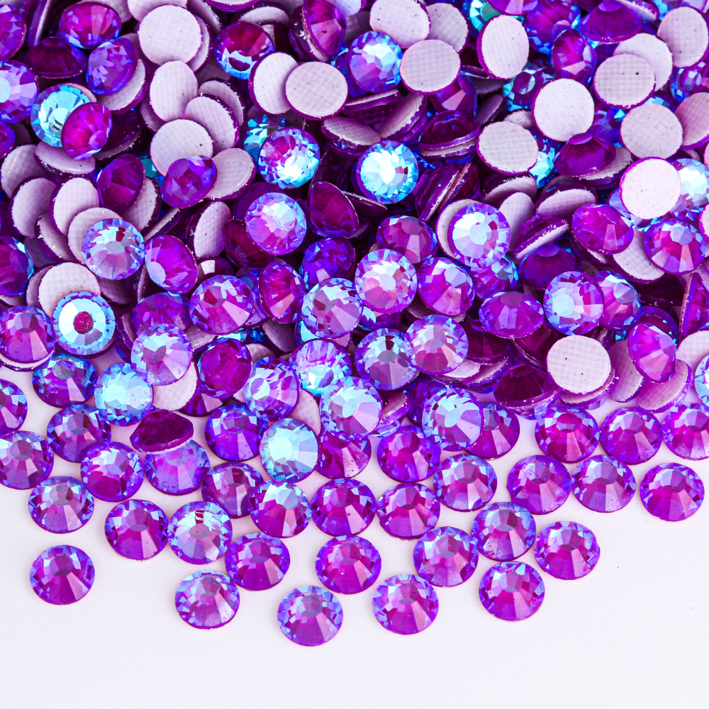 TEMU Sparkling-serie hotfix glasstrassstenen ultrahoge kwaliteit, verkrijgbaar in meerdere kleuren, gebruikt voor kledingdecoratie, knutseldecoratie,