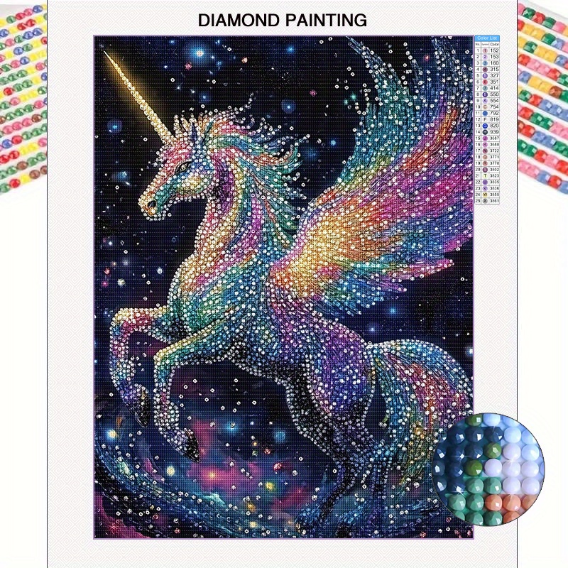 TEMU 5d Full Diamond Round Diamond Painting Kit, Diamond Painting Craft, Mosaic Decoration Craft Wall Art, Animals, Scenery, 30 X 40 Cm/ 11.8 X 15.8