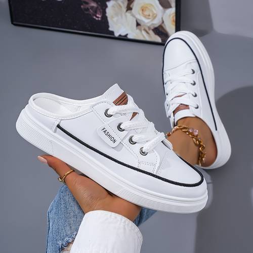 womens round toe mule shoes soft sole breathable flat mules suitable for casual wear cushioned insole pvc sole minimalist versatile footwear for use care no maintenance women shoes