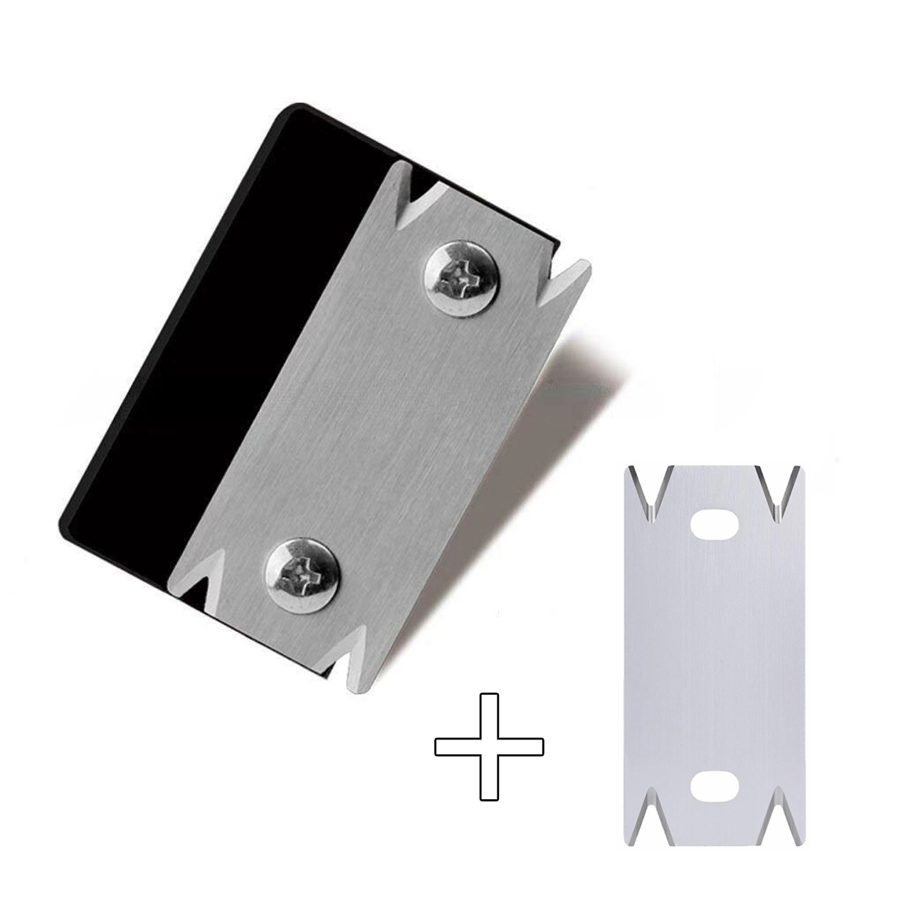 TEMU 2pcs Set Woodworking Edge Trimmer + Replacement , Adjustable Depth Hand Plane, Deburring And Chamfering Scraper, Suitable For Wood Chamfering,