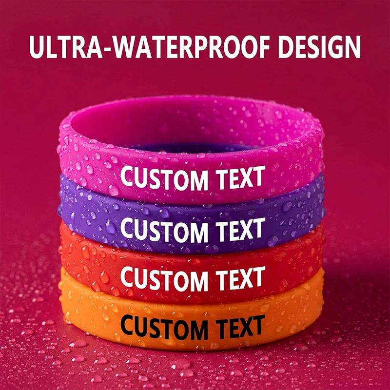Custom Silicone Wristbands 180pcs Set, Gift for Her/Him