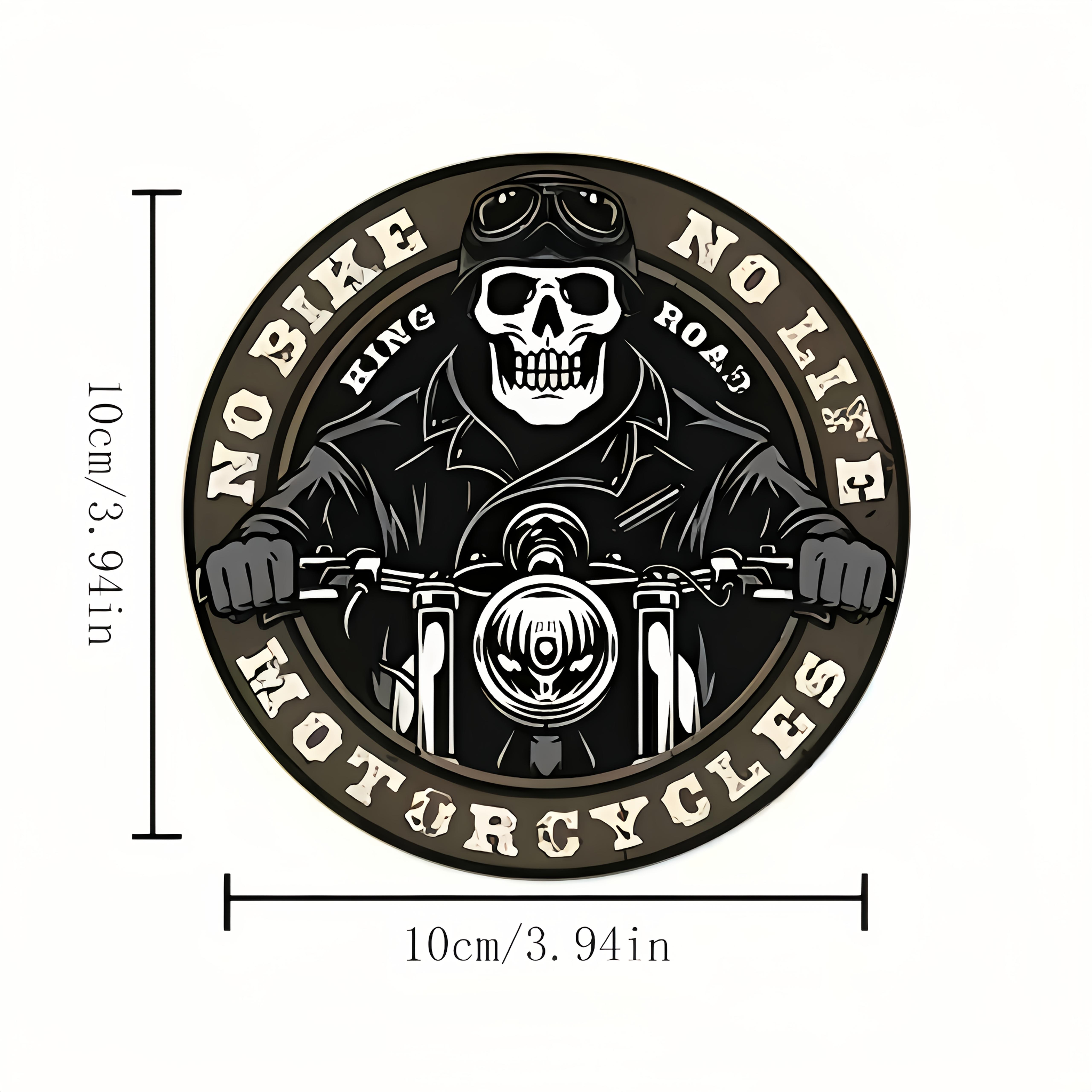 TEMU A Set Of 6 Vintage, Cool, And Unique Wooden Coasters With A Motorcycle Theme. , Patterns, And Font Designs Highlight Motorcycle Enthusiasts'