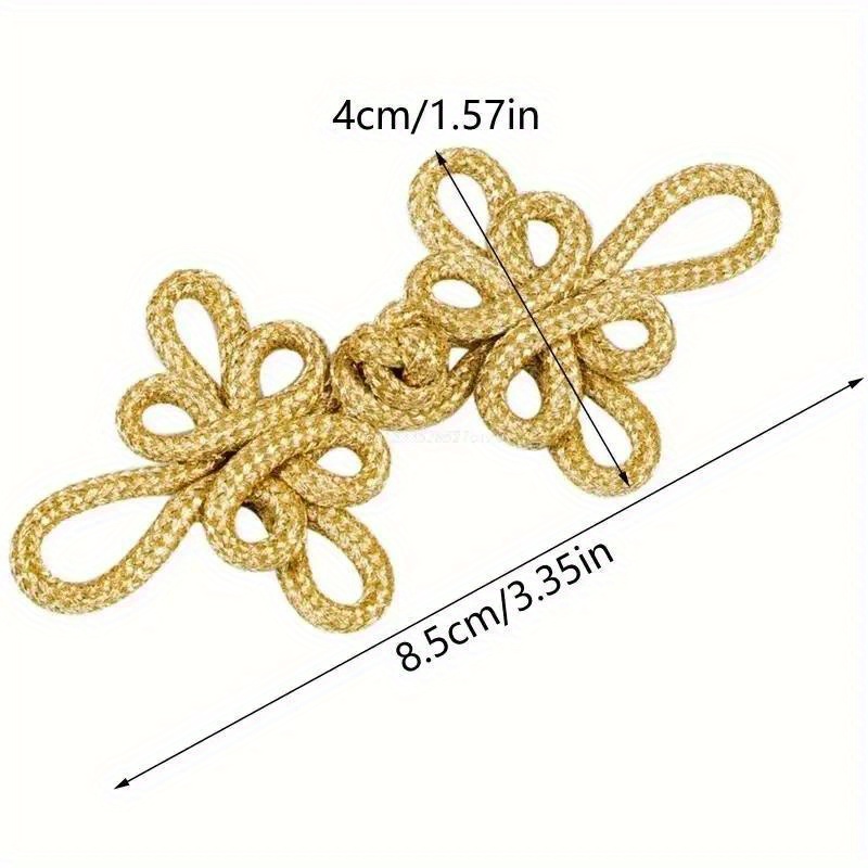 5 Pairs Chinese Cheongsam Button Knot Fastener Closures Sewing Accessories