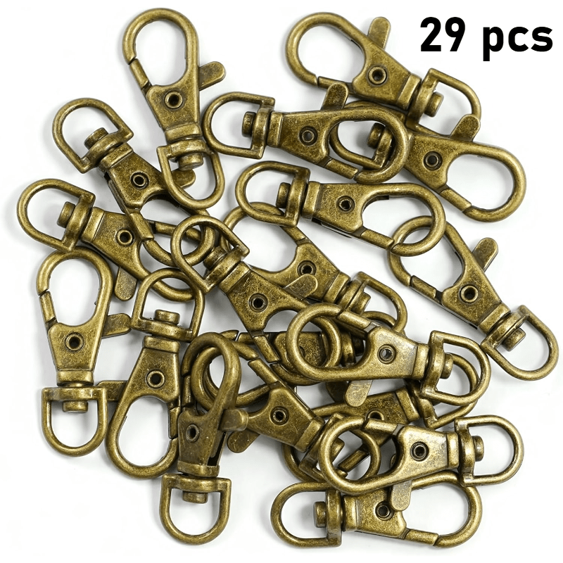 TEMU 29 Chiusure a Moschettone Girevoli, Gancio Portachiavi a Moschettone, Forniture , Aggiunte