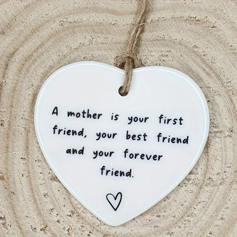 1pc Of Acrylic Pendant Decoration, A First Your Friend | Gift For Mom | Best Friend | | Souvenir | Birthday Gift, Scene Decoration, Room Decor, Home Decor, Window Pendant, Holiday Party Decoration