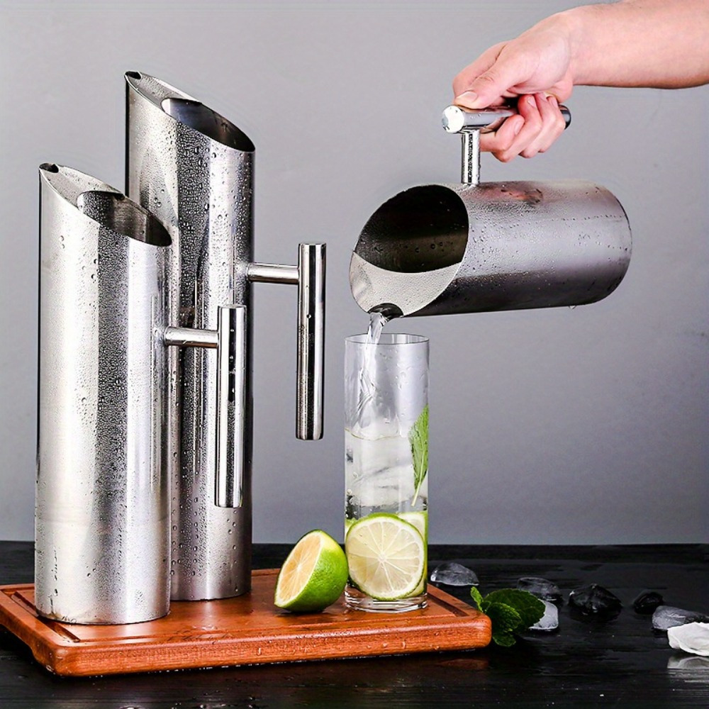 Stainless Steel Water Pitcher – 1.5L Capacity, Spill-Proof Spout, Ergonomic Handle For Home, Hotel, Or Parties