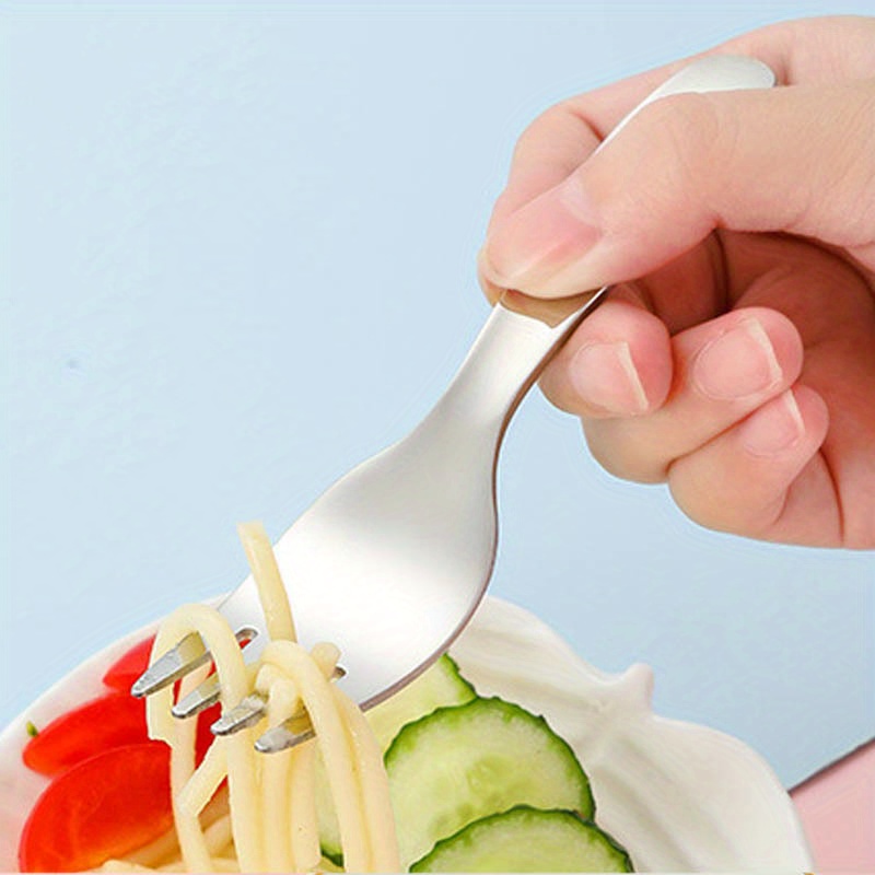 portable cutlery set with storage box fruit fork cake spoons stainless steel   kit for travel camping kitchen tableware Product details 6