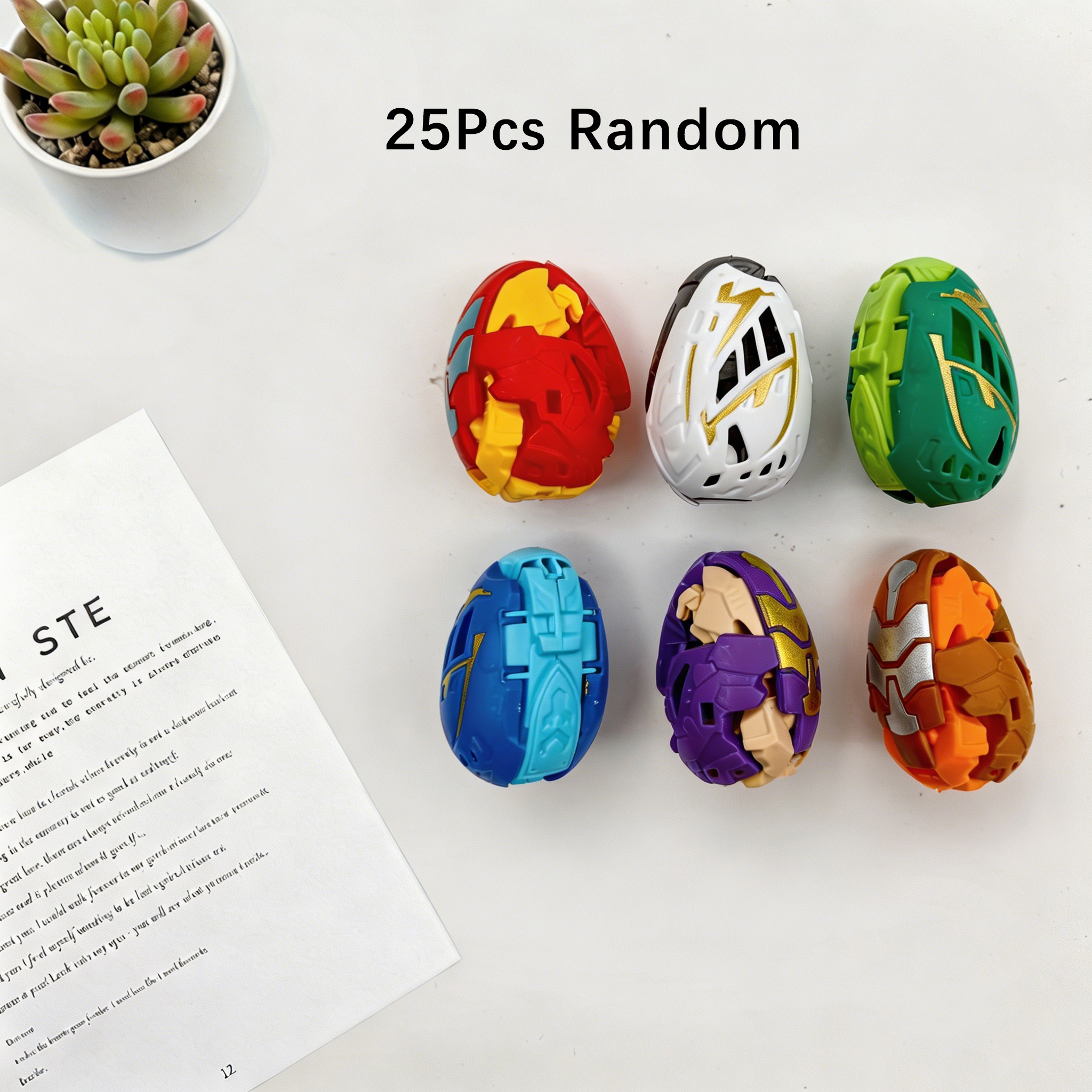 TEMU 25 piezas de huevos de dinosaurio transformables divertidos, huevos de dinosaurio deformados, recuerdos de para niños, regalos de para niños,