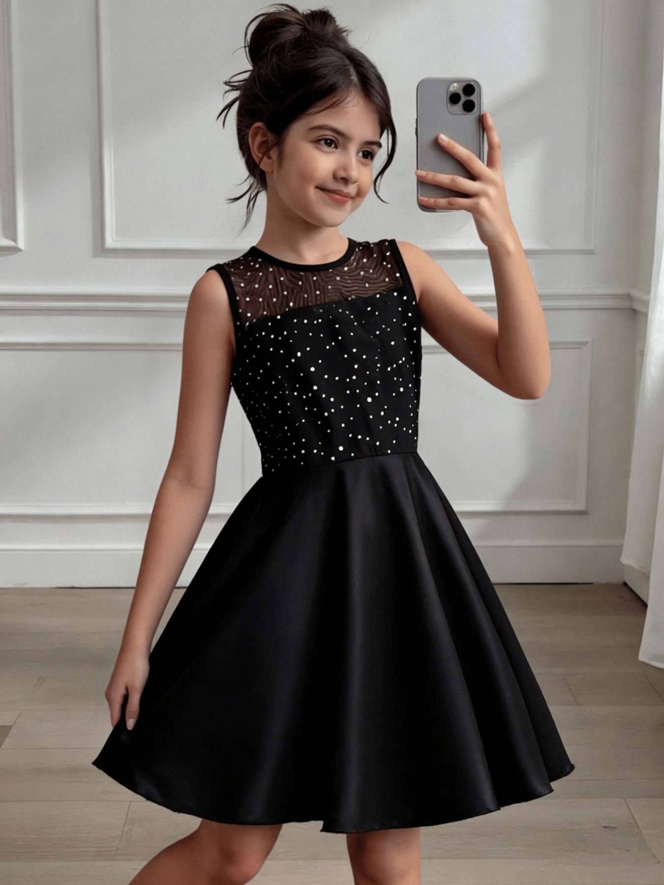black dresses for teens sold on Temu United States