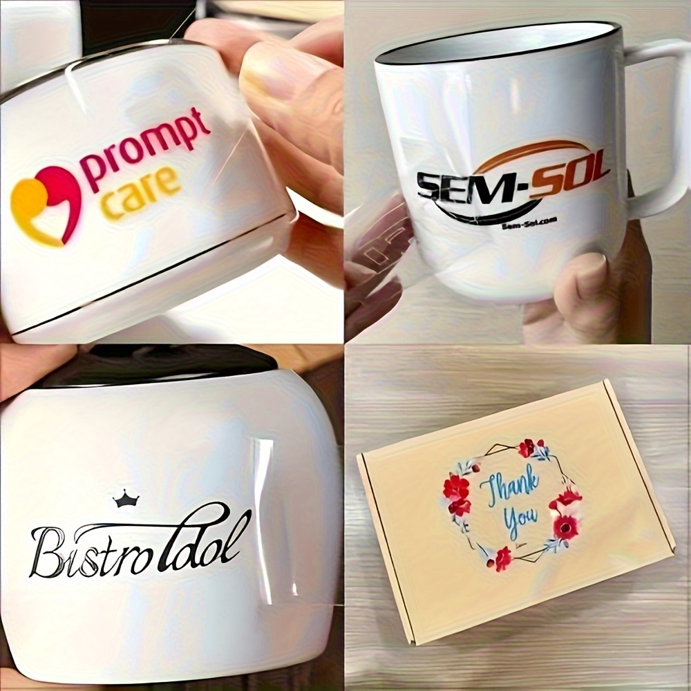 TEMU Autocollants de transfert standard en cristal UV personnalisés, étiquettes adhésives personnalisées pour logo et image, autocollants en vinyle