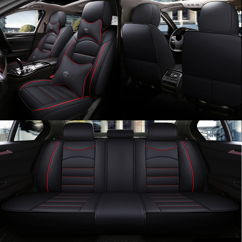 TEMU For New Jetta For For Bora For For Golf 6 For For For For Cc For Tiguan Car Seat Cover Faux Leather Cushion