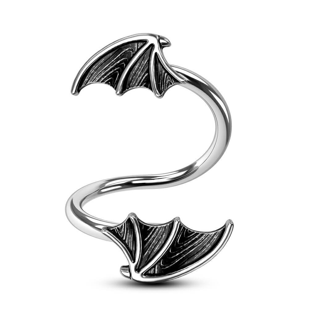 

1pc 316l Steel Bat Piercing For Women, , Suitable For And -,