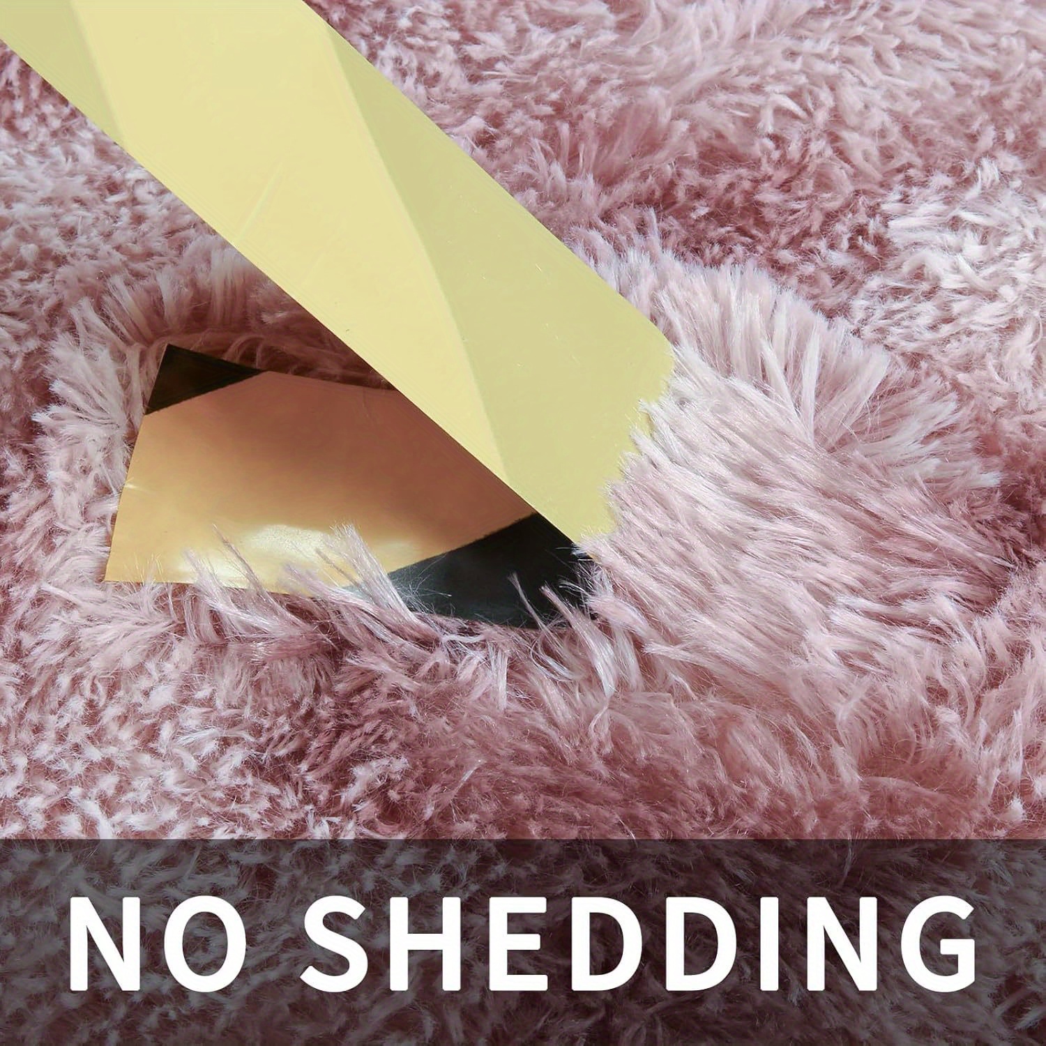 Image of Soft Modern Indoor Large Luxury Mat For Livingroom Bedroom Dorm Room Home Decorative, Non-slip Plush Fluffy Furry Fur Area Rugs Comfy Accent Floor Mat, Pink