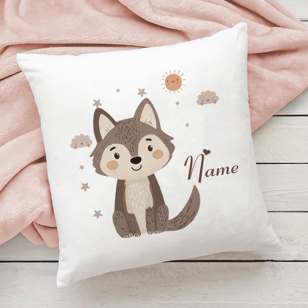 Personalized Wildlife Custom Name Printed Pillowcase