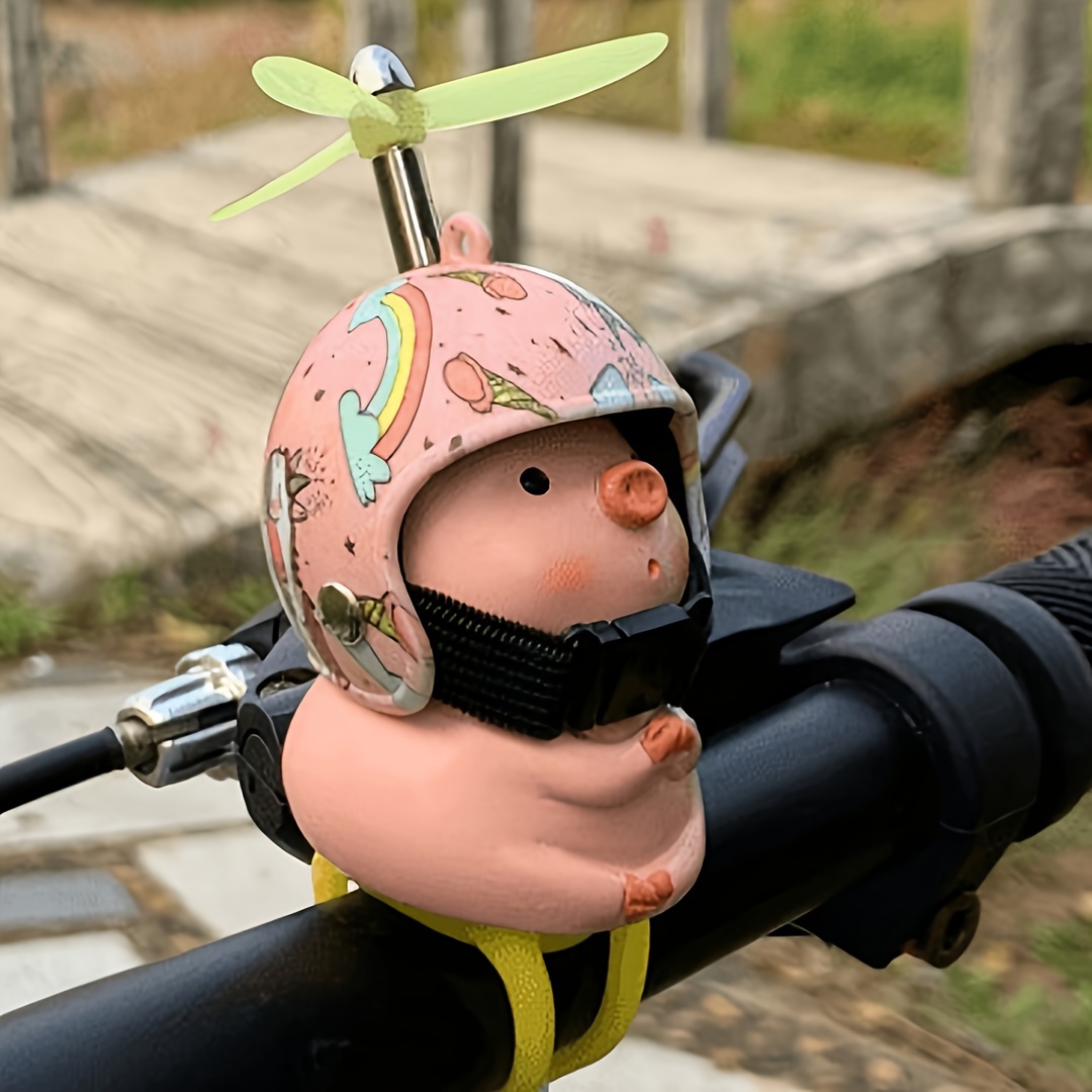 Pig And Motorcycle Decor - Suitable For Mountain Bike Handlebar Hanging, , Top Birthday