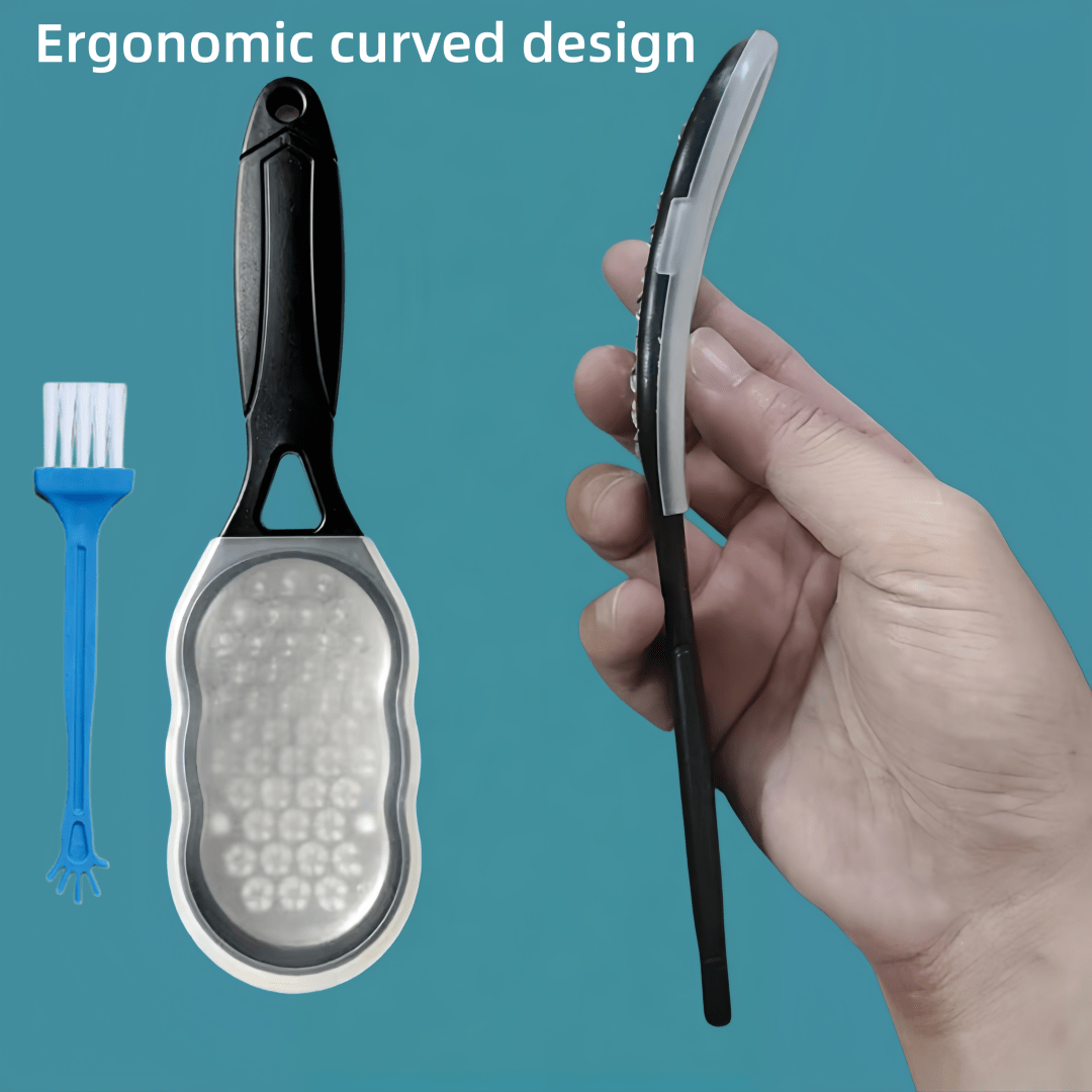 TEMU 3 profesionales de acero inoxidable para el cuidado de los pies con cubiertas antipolvo y cepillos de limpieza, removedor de piel