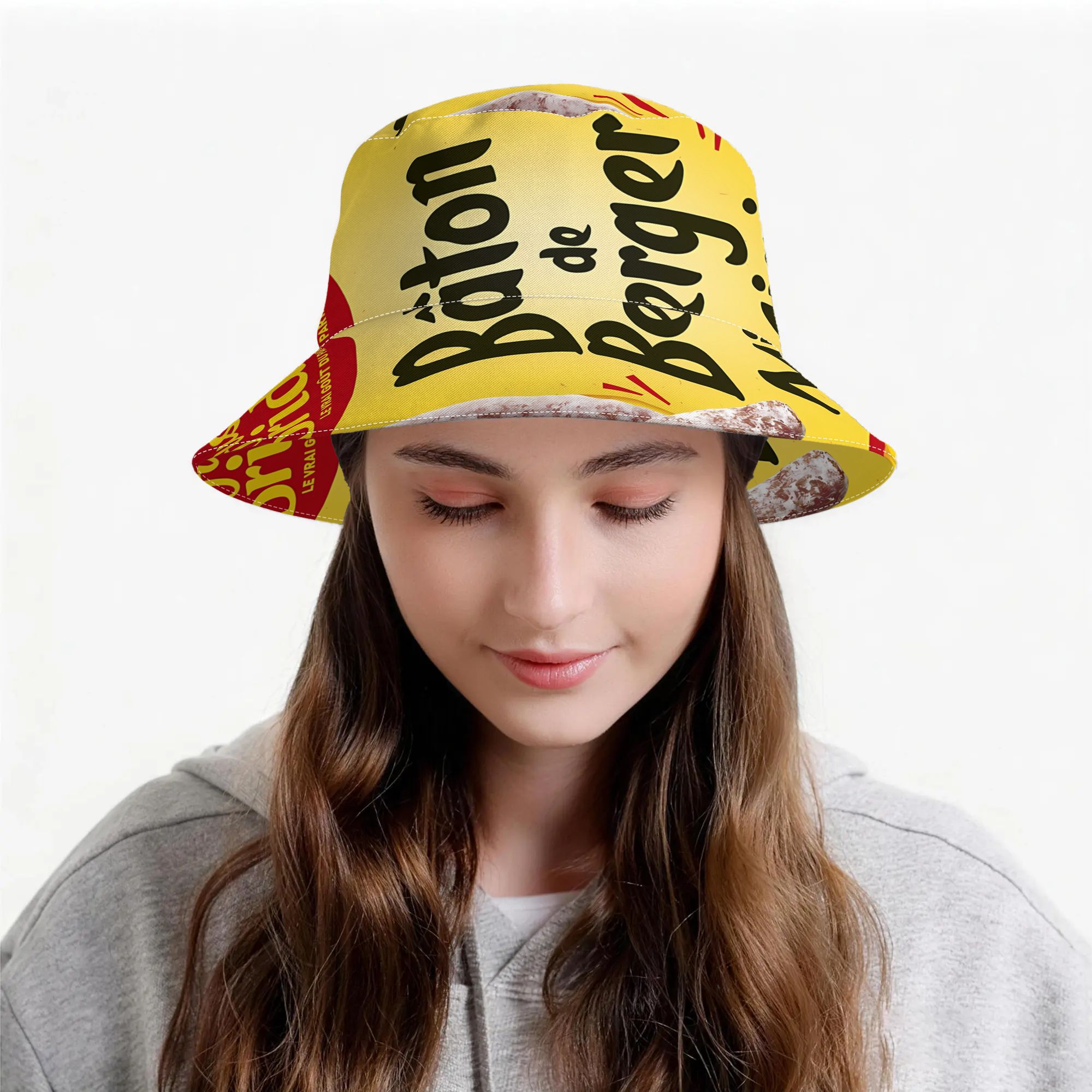 TEMU Chapeau de pêcheur fantaisie pour homme avec imprimé unique, cadeau fantaisie