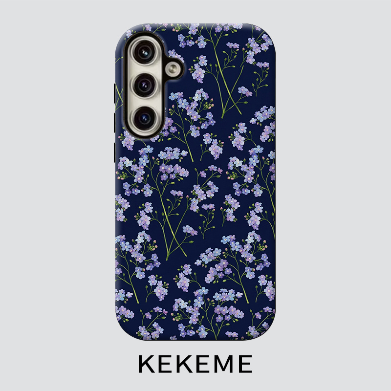 TEMU Phone Case: Kekeme -me-not Flower Film -one Phone Case, Suitable For Galaxy S26 S25 S24 S23 S22 S21 S21  S21 Fe Edge S20 A15 A16 A17 A23 A32 A34