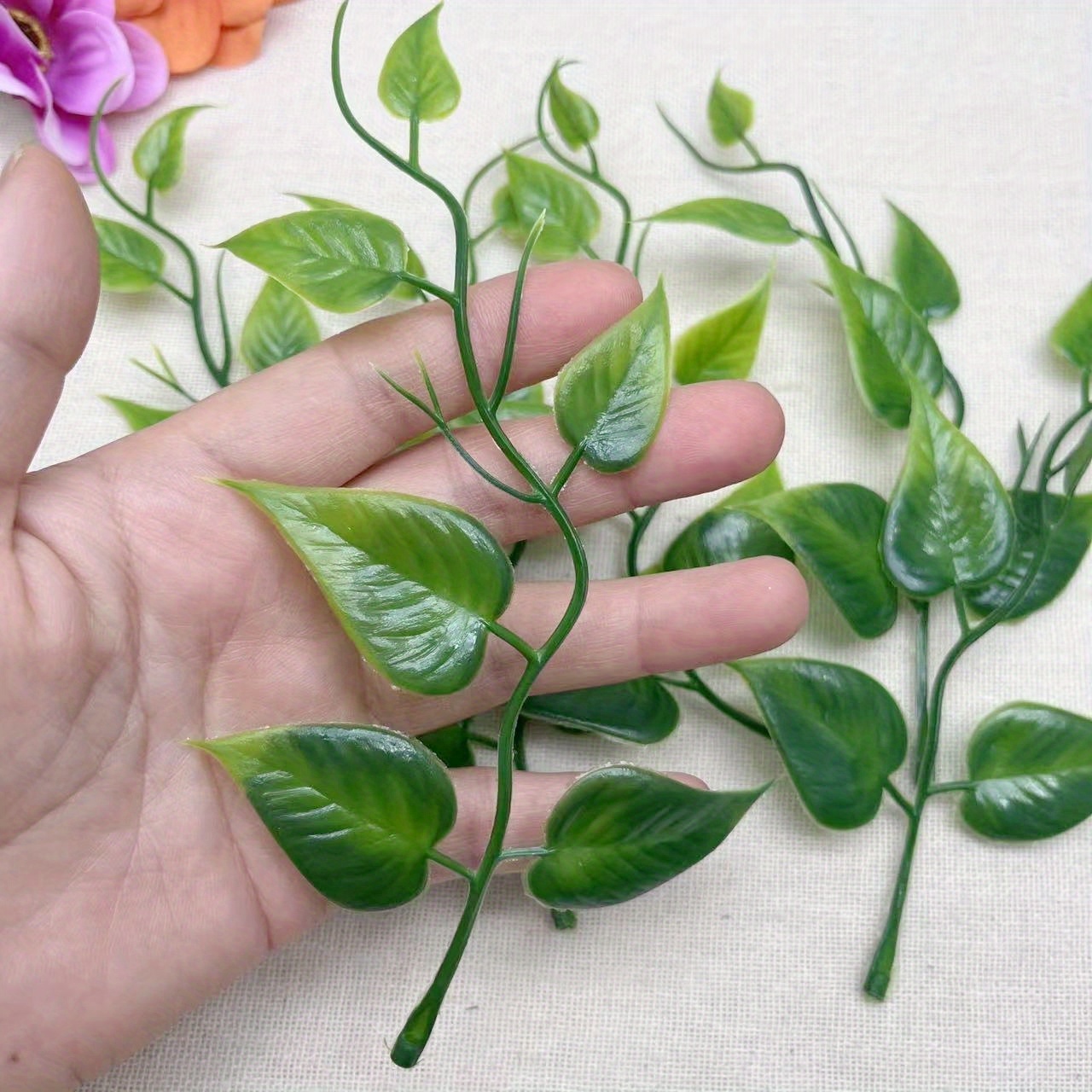 20pcs Realistic Artificial Plastic Lily Of The Valley Vine - Perfect For, Weddings, And Home Decor, Outdoor Courtyard Decoration Ideal For Christmas, Easter, Thanksgiving, And Valentine's Day