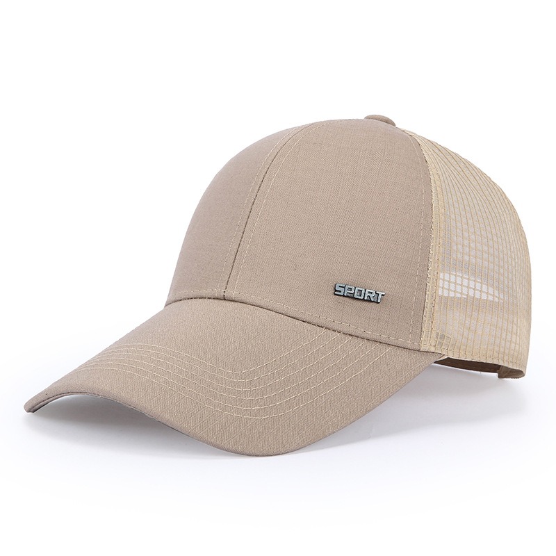 Men'S Summer Breathable Mesh Baseball Cap, Outdoor Sports Duckbill Hat, Korean Trendy Men'S Hat