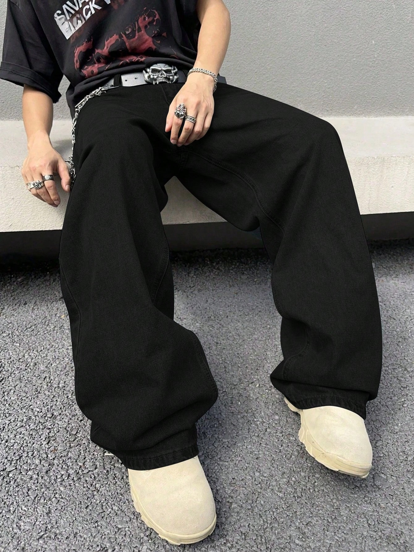 パンツ 00s y2k check 2tuck wide slacks cityboy 00s check 2tuck ワイド slacks cityboy mens y2k vintage black