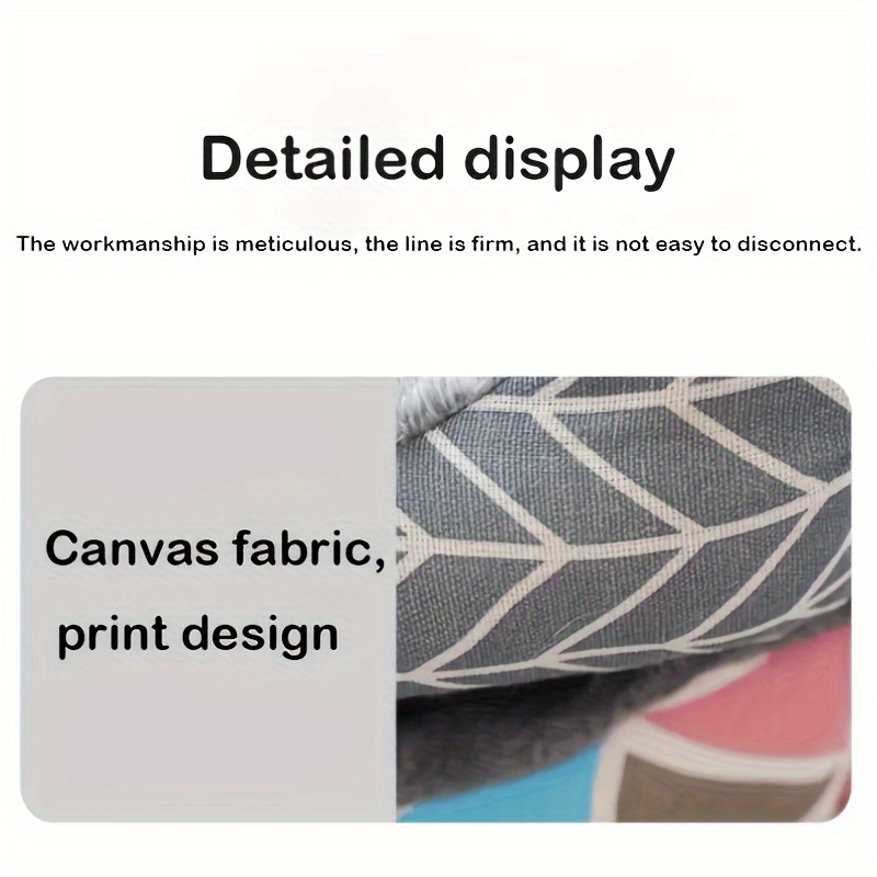 cozy gray cat bed with diamond pattern soft polyester pet bed for indoor cats machine washable durable   small spaces cat bed for indoor cats small   bed   furniture plush pet bed Product details 8