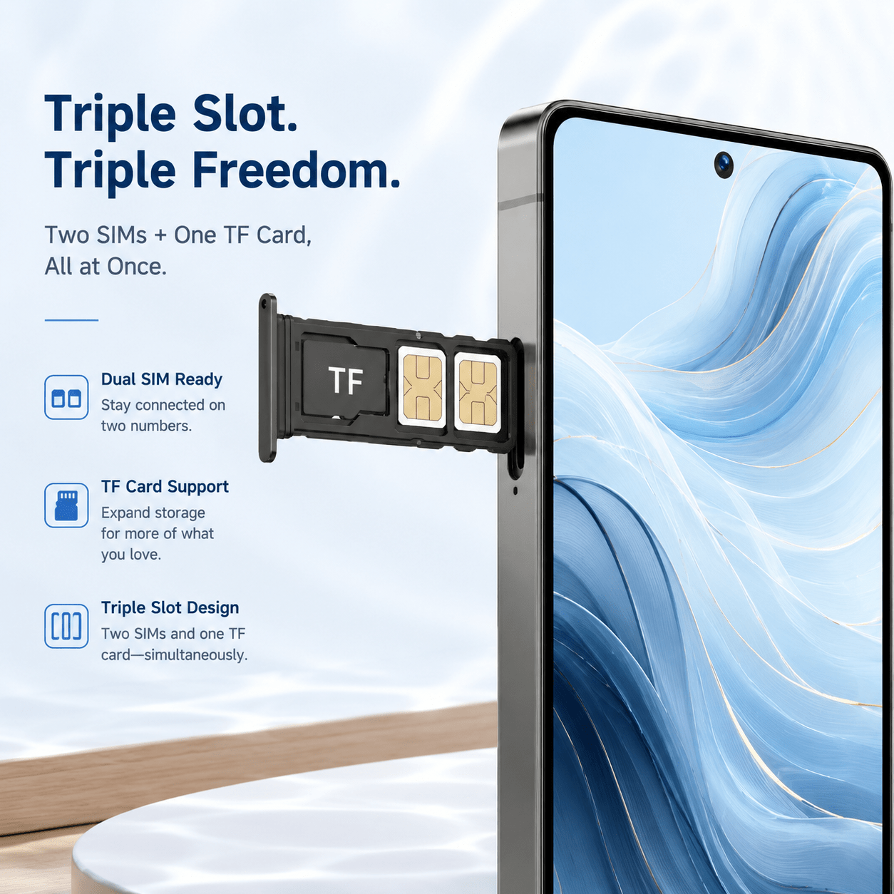     unlocked version mobile phone with 4gb 64gb large memory offers convenient communication for cross border travel 6 8 inch hd screen   gps navigation and full additions Product details 3