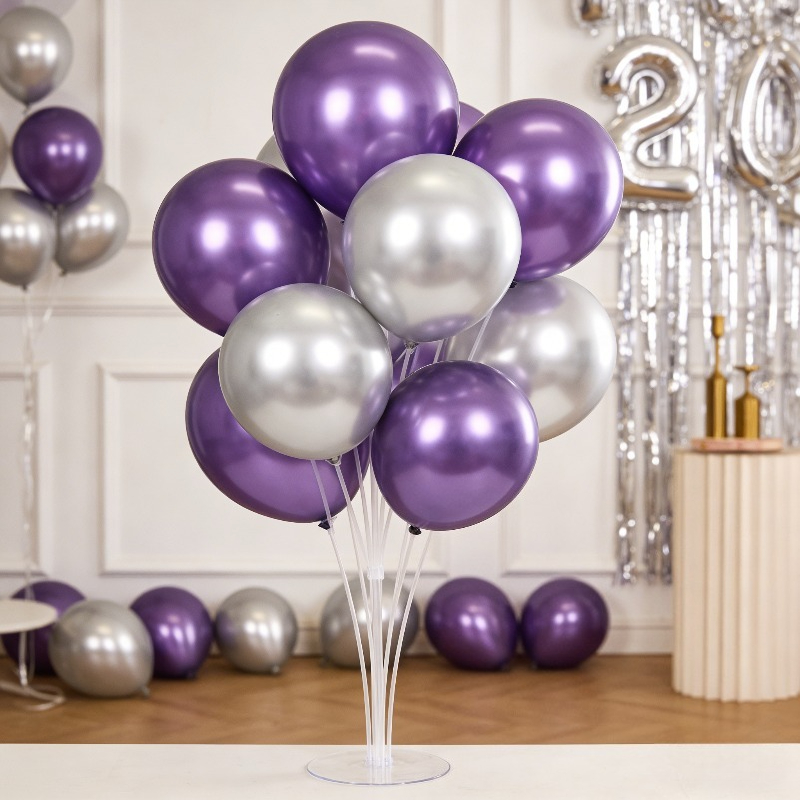 TEMU Ensemble de support pour ballons, comprenant une base, une pièce d'extension et un de bureau/sol facile à assembler (29.13/52.76/64.57 pouces