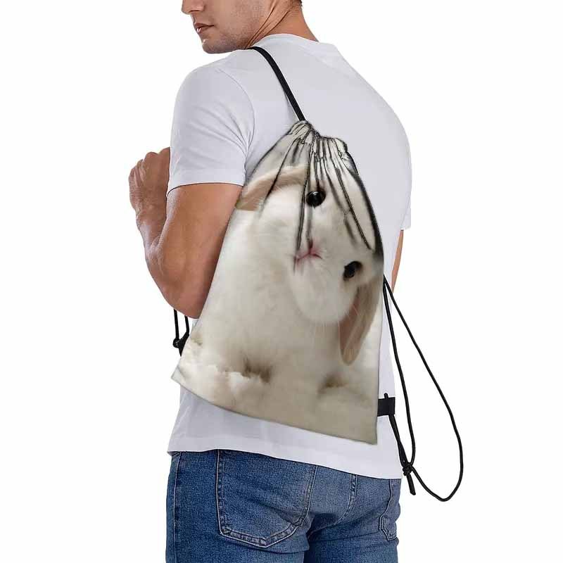 Bunny Plush Toy & Backpack, Soft Stuffed Rabbit Doll