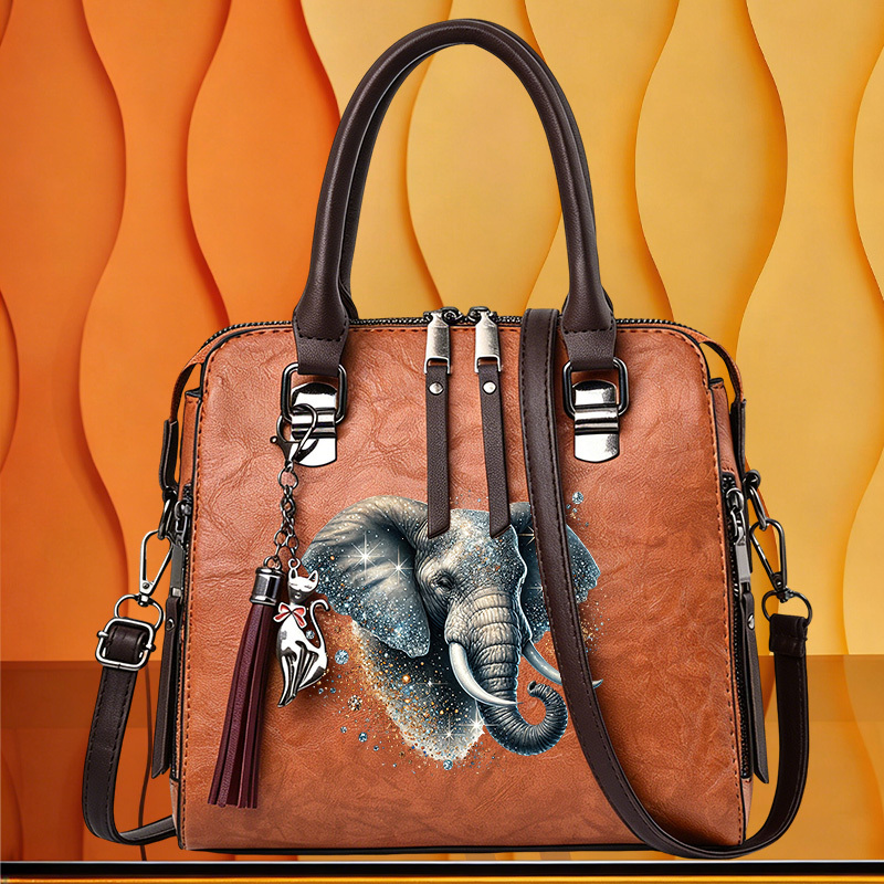 TEMU 1pc Of Vintage Boston Bag, Women's Top Handle Satchel Handbag, Fashionable Shoulder Bag And Crossbody Bag Suitable For Work And Everyday Use