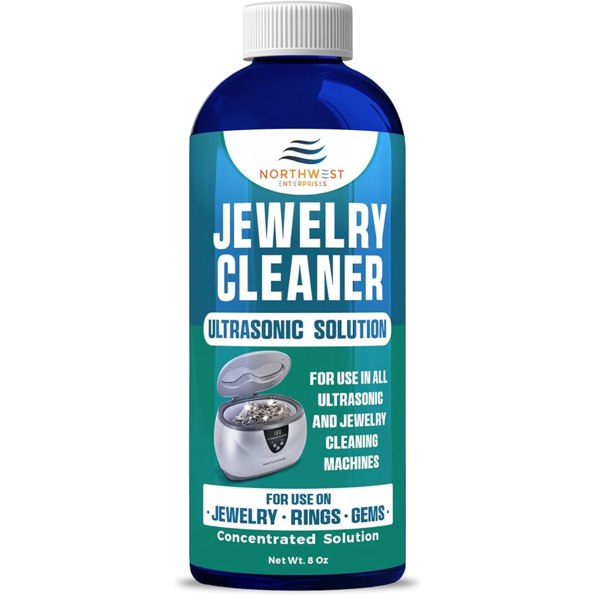TEMU Ultrasonic Cleaner Solution For Jewelry - A Cleaning Formula For Golden, Silvery, Platinum, Diamonds, And Non-porous Precious And Semi-precious