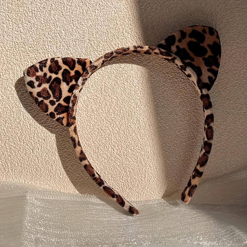1pc Leopard Print Fashion Headband, Stylish And Trendy Campus Hair Accessory For Women, Perfect For Casual And Fashionable Outfits