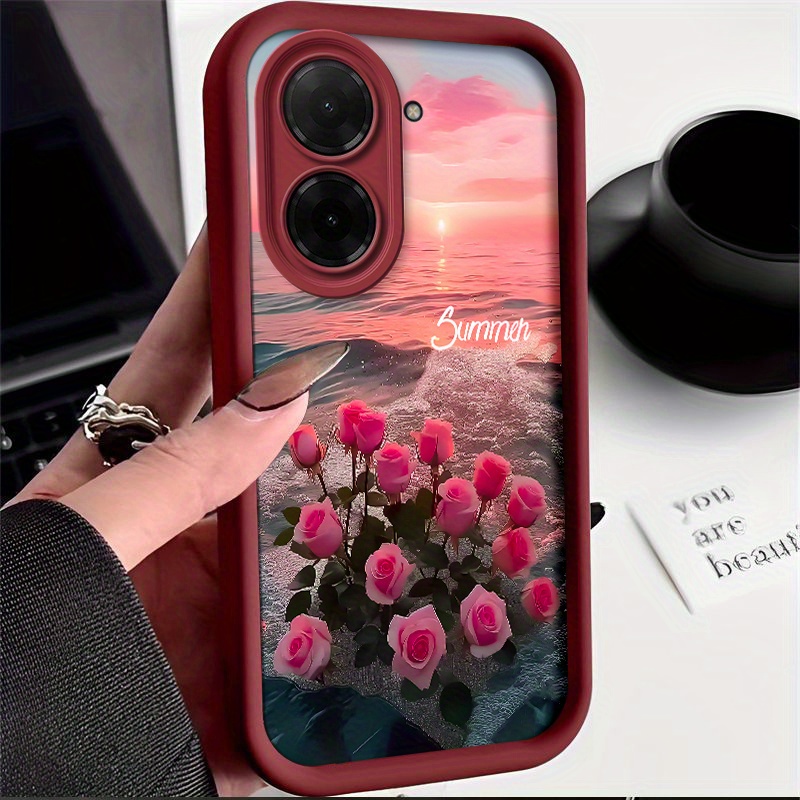 TEMU Phone Case - Soft Tpu Back Cover With A Romantic For Redmi A5, Shockproof And Fall Protective Case