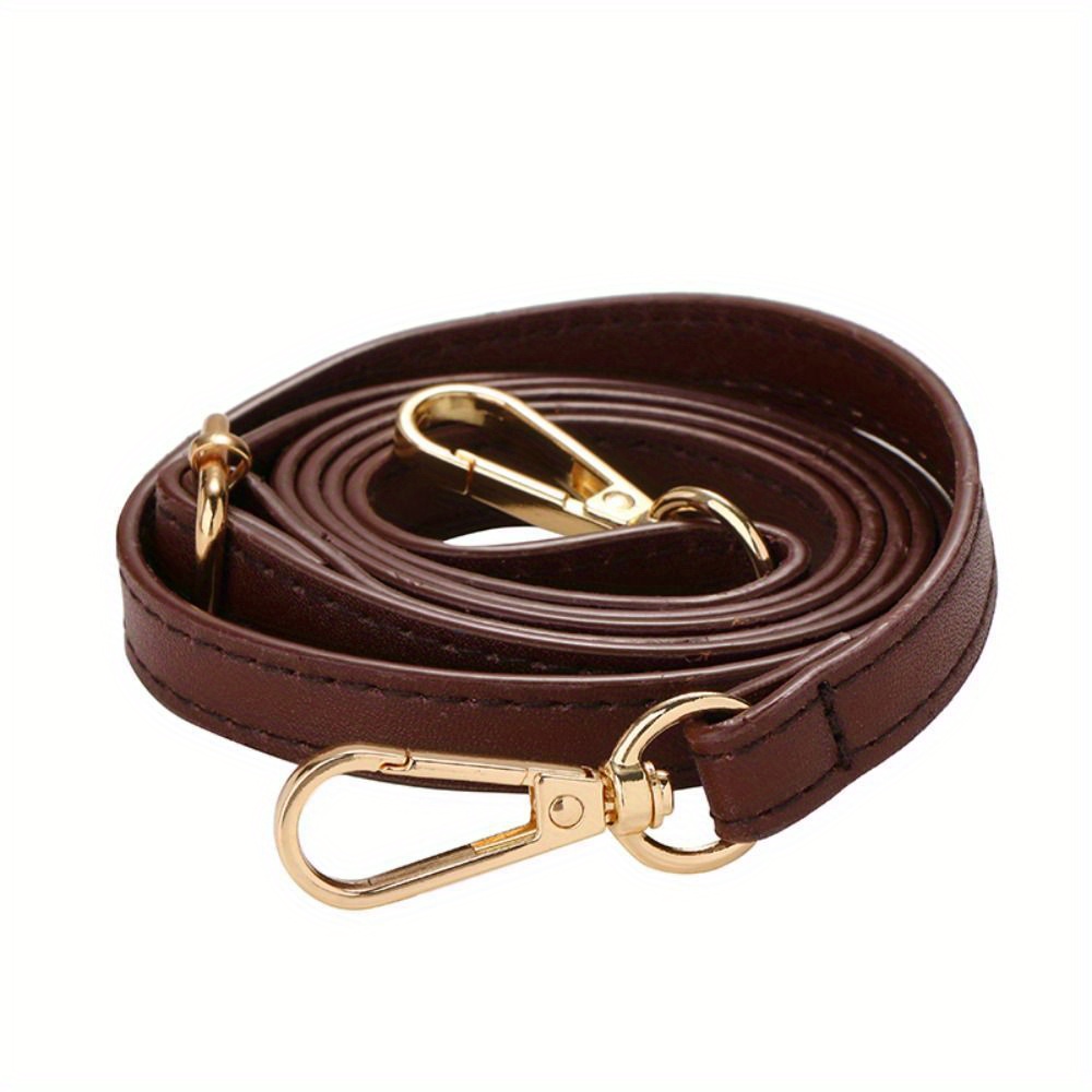 E-shop 120cm PU-Leder Taschenriemen Taschenzubehör Verstellbar Abnehmbar Schultergurt Umhängetasche Gürtel Damen, DIY Geldbörsenherstellung