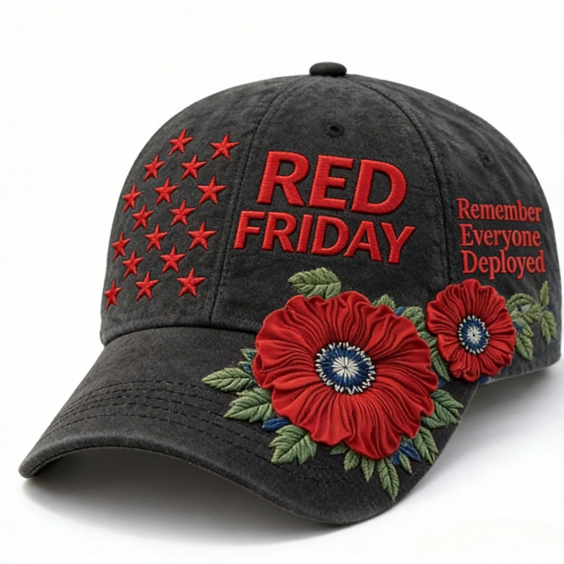 Ancient Washed Gray 'Color Friday, Every Expedition' Thorn Baseball Cap, Poppy Star Case, Designed to Support The Expedition Department