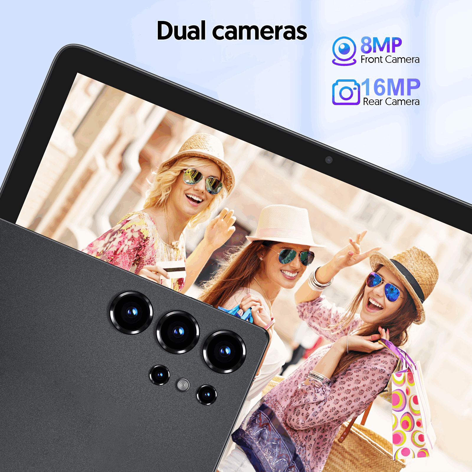Tabletă Android 15 de 10.1 inch, 24GB RAM 512GB ROM, 5G Dual SIM, Ecran HD IPS, Baterie 6000Mah, Cameră 8MP+16MP, Quad-Core, Wifi 6, Type-C, Tabletă, Pad, Tabletă, Pad