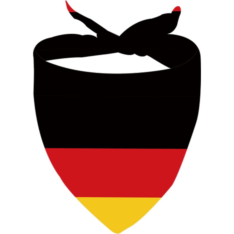 E-shop 24,8×11 Zoll Deutschland-Schal, Hunde-Bandana mit Deutschland-Flagge, Hundegeschenk mit Deutschland-Thema (Deutschland-Flagge)